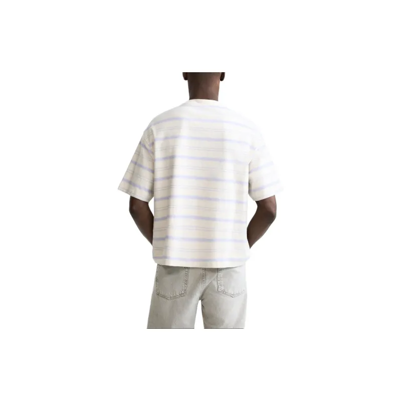 ZARA T-Shirt Men's Lilac / White-3