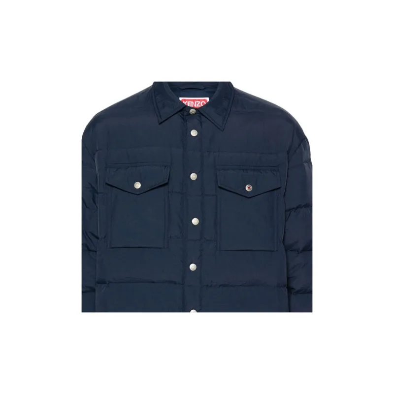 KENZO Quilted Padded Shirt Jacket-5
