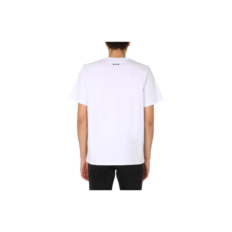 MSGM Haunted Print T Shirt-3