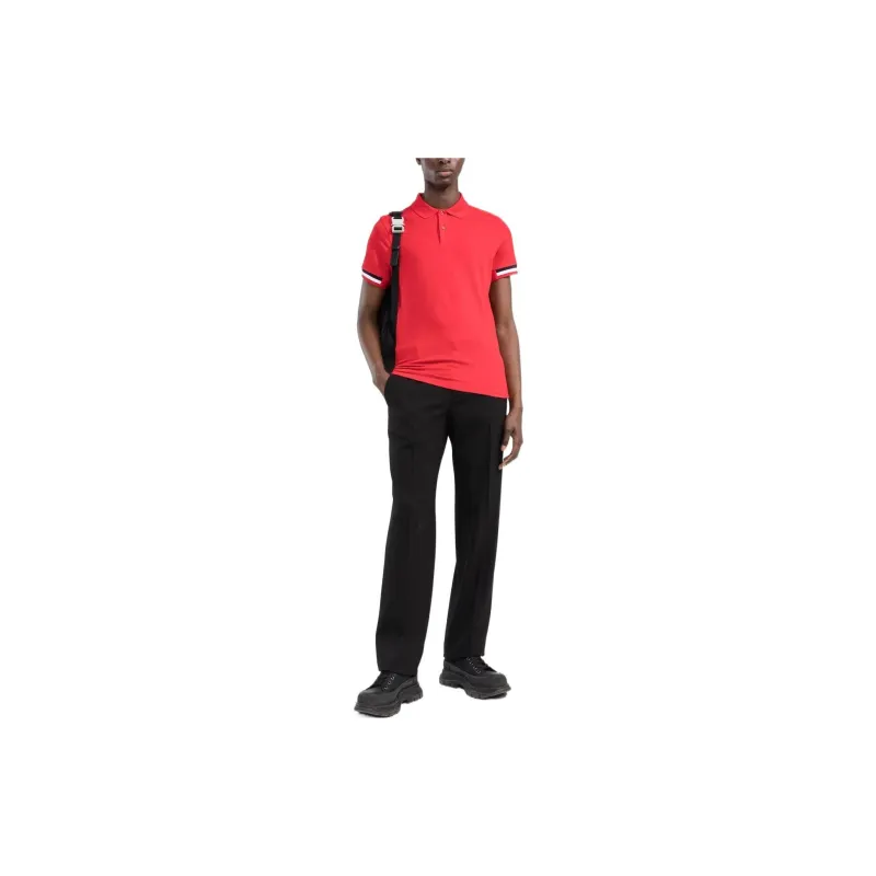 Moncler FW22 Polo Shirts Men Red-1