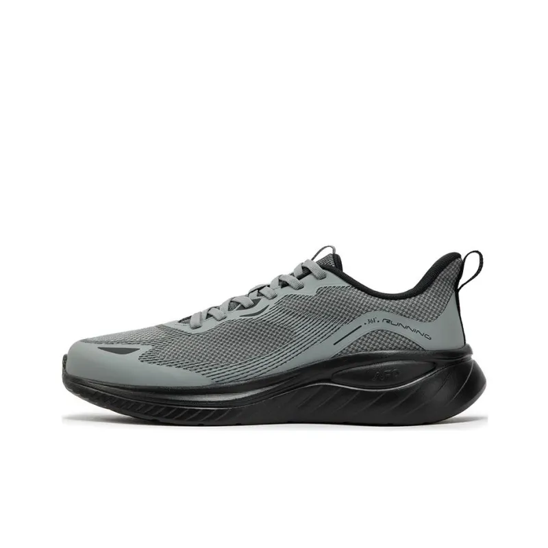 361° Cushioning Anti Slip And Wear Resistant Low Top Casual Running Shoes Men's Gray Black-0
