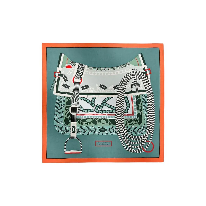 HERMES Cashmere Mulberry Silk Shawls Women's Multicolor-0