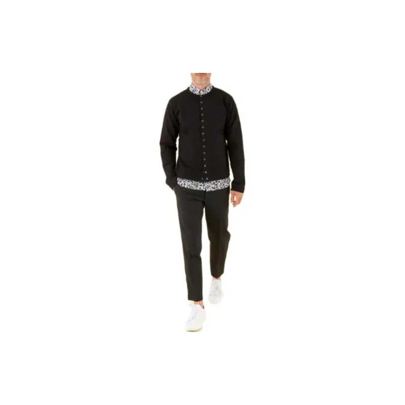 Agnes B. Press stud Cotton Cardigan-1