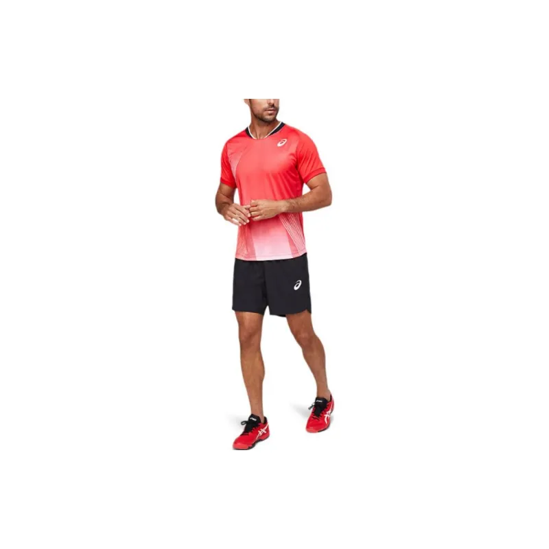 Asics Match Graphic Tee T-Shirt Men's Red-2