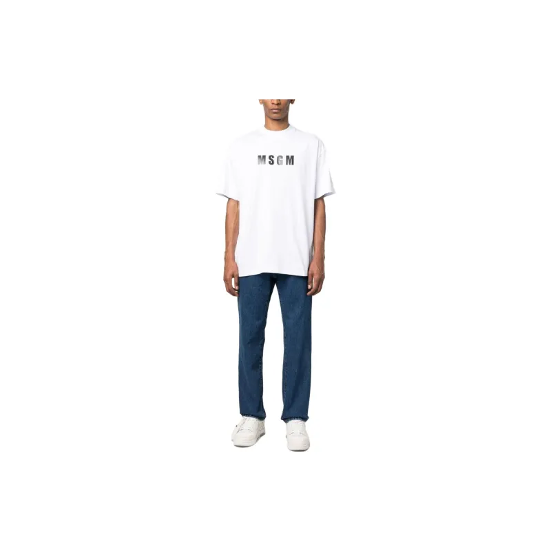 MSGM T Shirts Men White-3