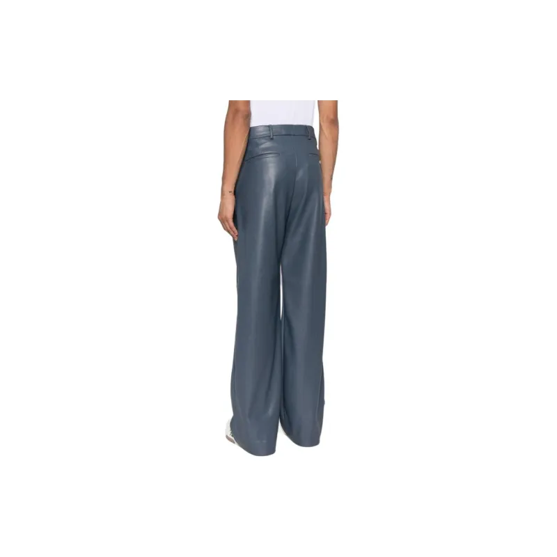 AMIRI Faux Leather Wide Leg Pants-2