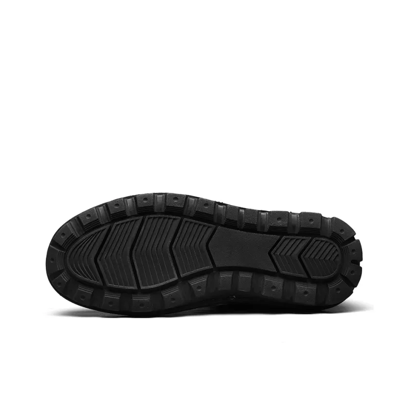 Jeep Dress Shoes Men Low Top Black/Brown-4
