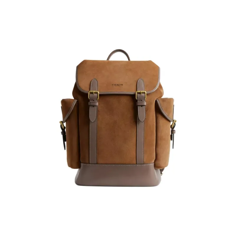 COACH Hitch Suede Backpack Large Size Men's Cedar Color-0