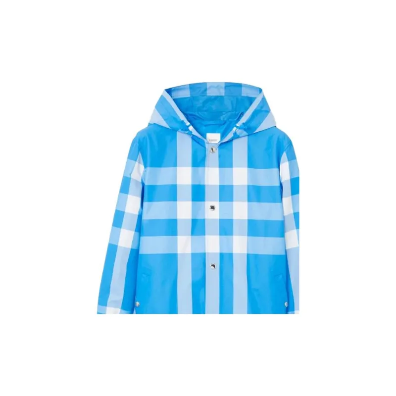 Burberry Checked Hooded Drawstring Jacket-4
