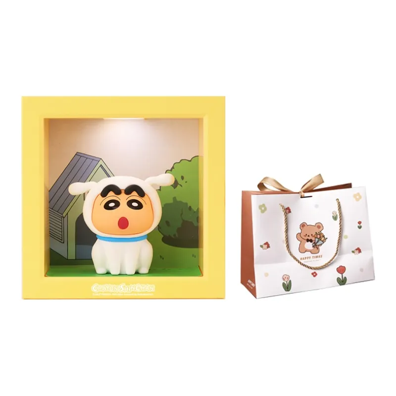 ROCK x Crayon Shinchan Dress Up Little White Chibi Figures-5