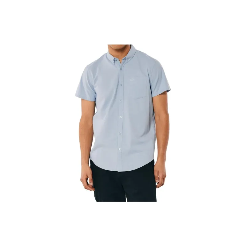 Hollister Shirts Men Light Blue-1
