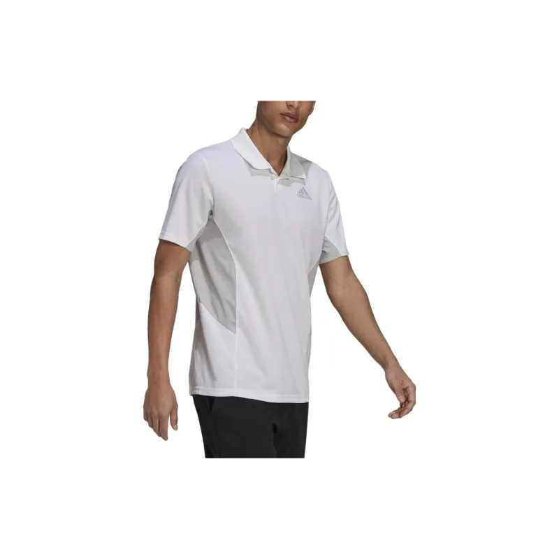 Adidas Pique Polo Shirt Men's White-5