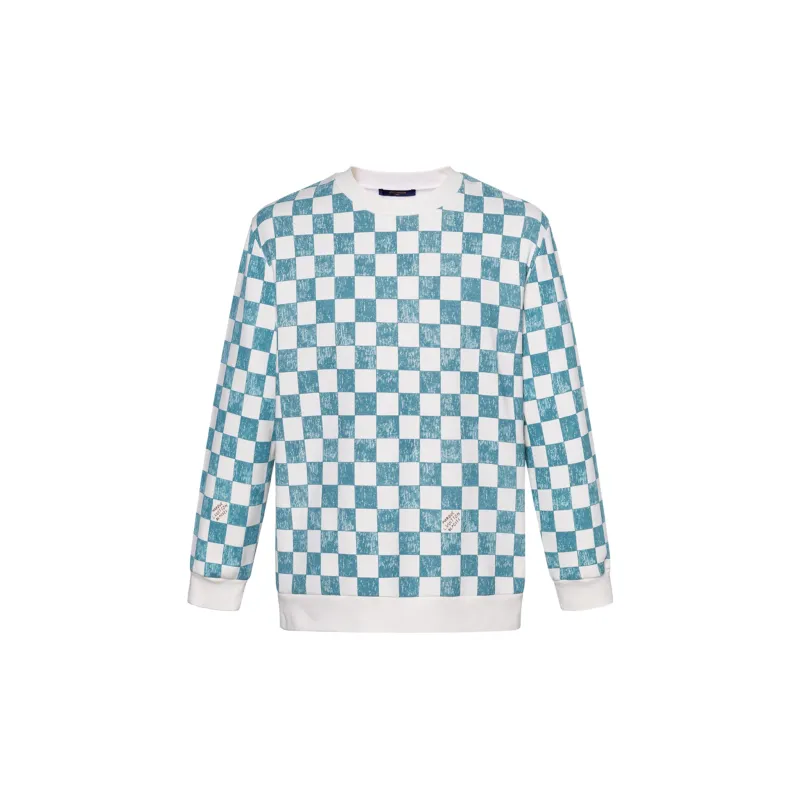 LOUIS VUITTON Damier Printed Crewneck-1