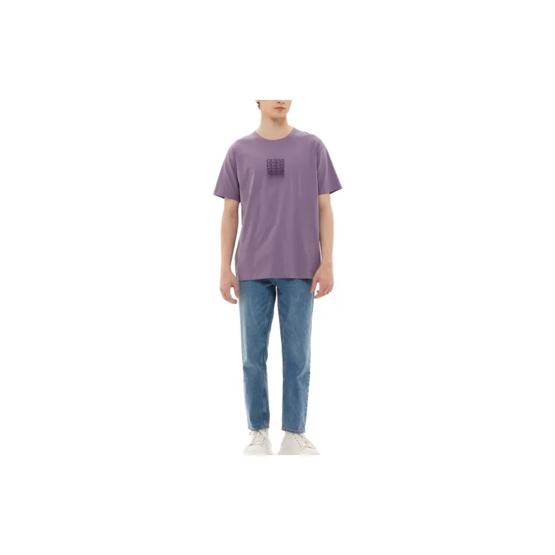 GUESS T-Shirts Men Purple-2