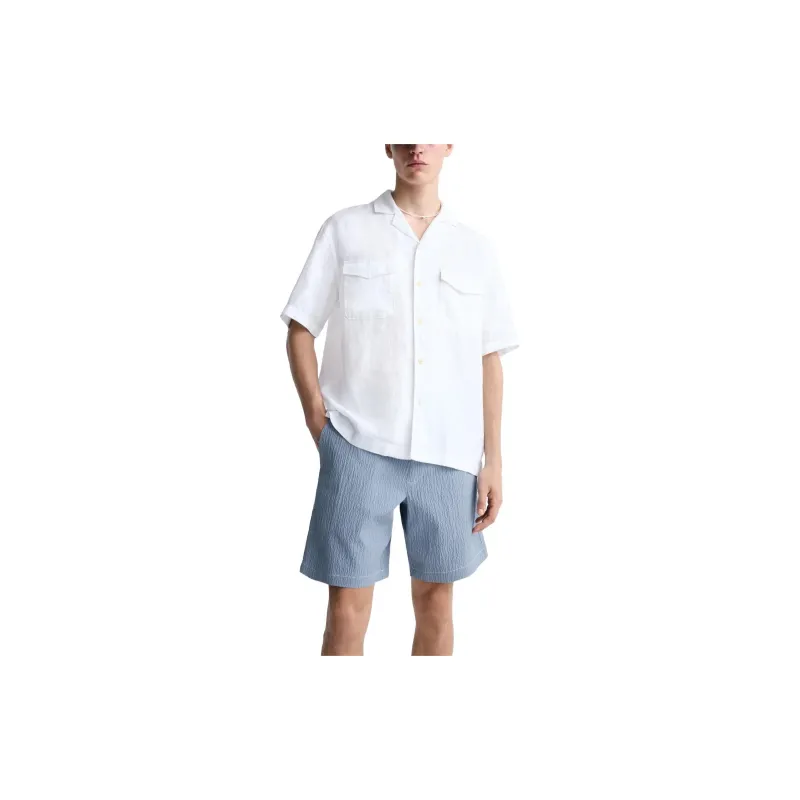 ZARA Casual Shorts Men Sky Blue-2