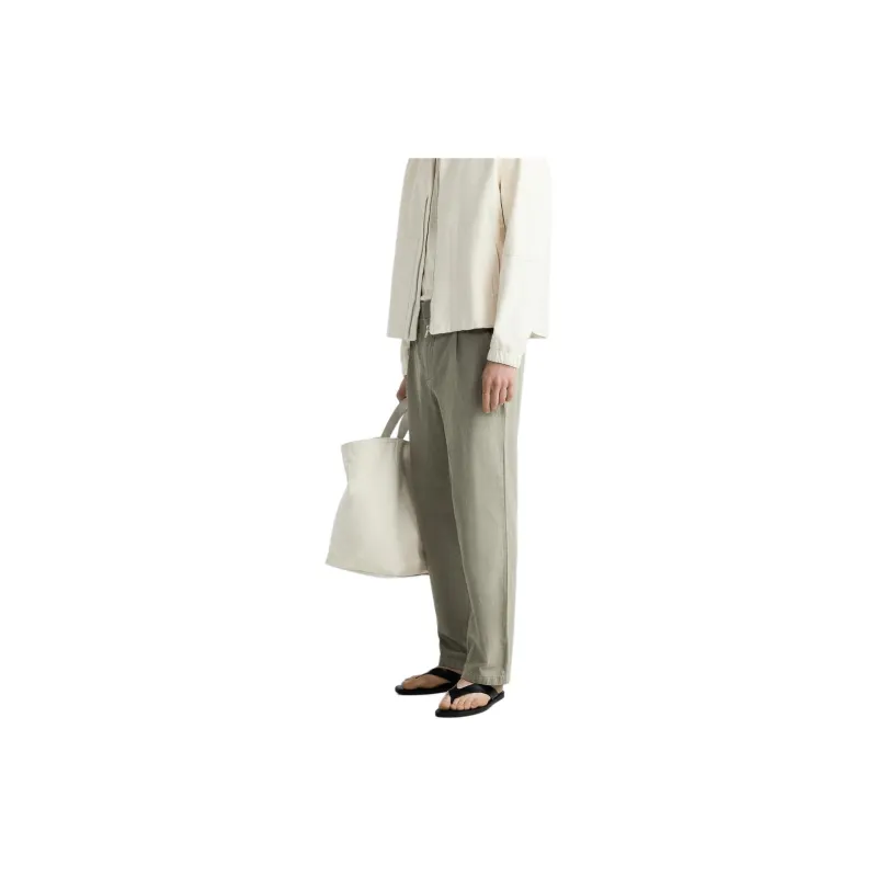 ZARA Casual Pants Men Green-4