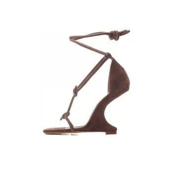 RICK OWENS 115mm Cantilever Suede Sandals
