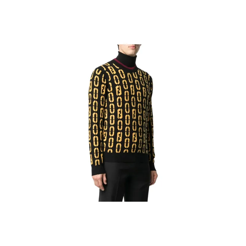 FENDI SS22 Sweater Men's Yellow-3
