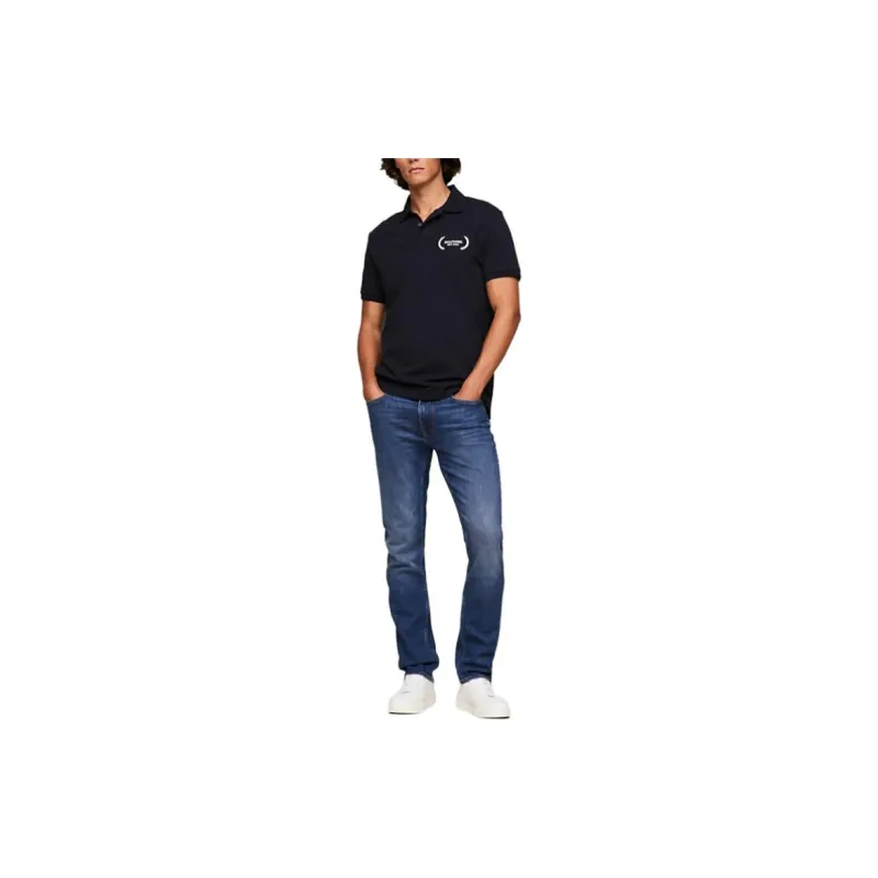 Tommy Hilfiger Denton Fitted Straight Faded Jeans Jeans Men's Blue-1