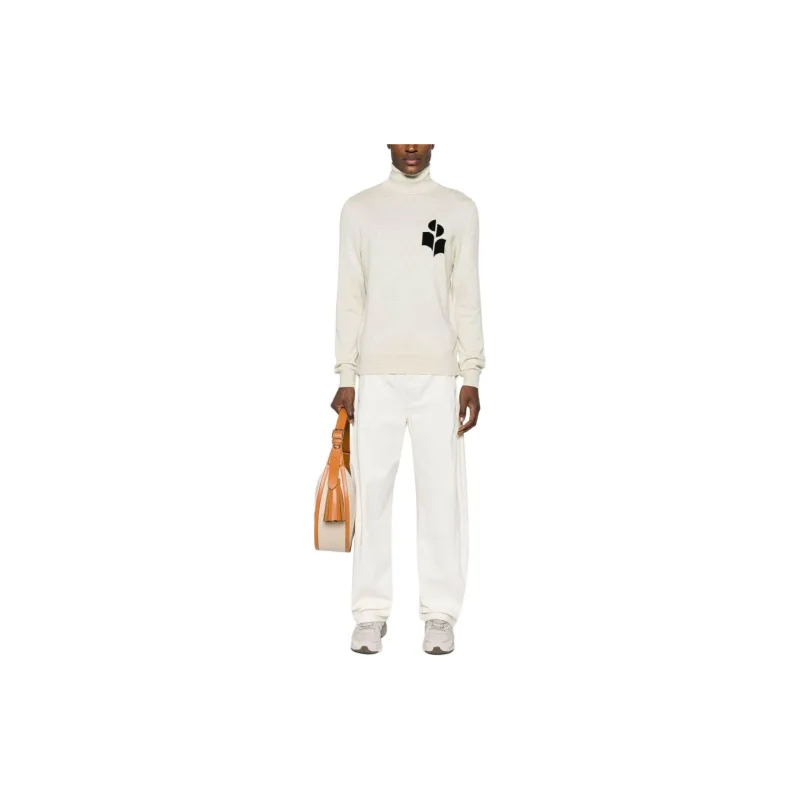 ISABEL MARANT Logo Intarsia Knit Roll Neck Jumper-1