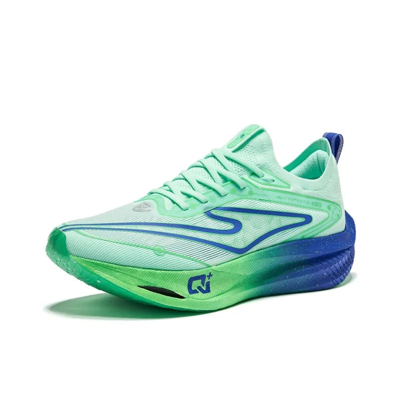 Erke Zhi Jing 2.5 Cushioning Breathable Rebound Low Top Running Shoes Men's Fluorescent Color Scheme-2