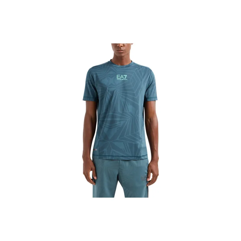 EMPORIO ARMANI EA7 SS24 T Shirt Men's Green-4