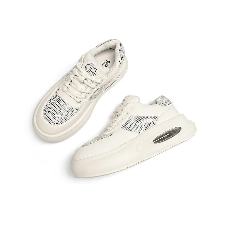 GOLDLION Anti Slip And Wear Resistant Height Increasing Low Top Casual Shoes Women's-8