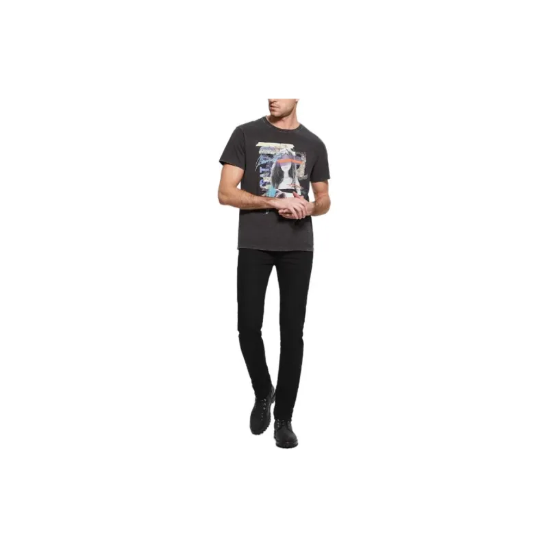 GUESS Graphic Tee T-Shirt Men's Black-1