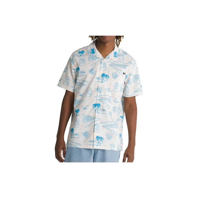 Vans Davista Shirts Men White-3