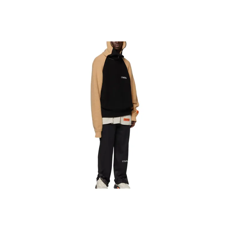 HERON PRESTON Zip Ctnmb Reverse Knit Hoodie-3