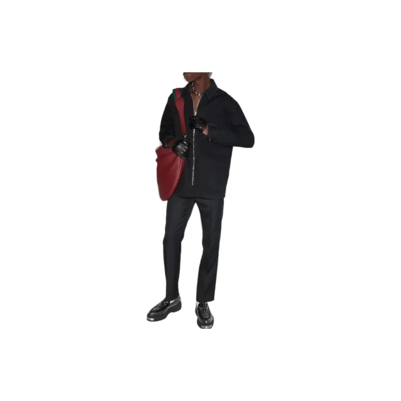 GUCCI Denim Jackets Men Black-1