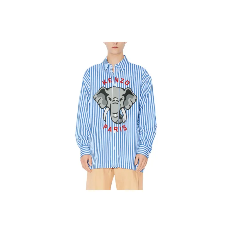 KENZO SS24 Shirt Men's Royal Blue-3