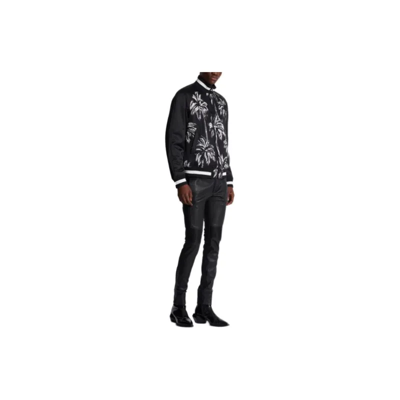 BALMAIN All Over Printed Zip Up Coat-4
