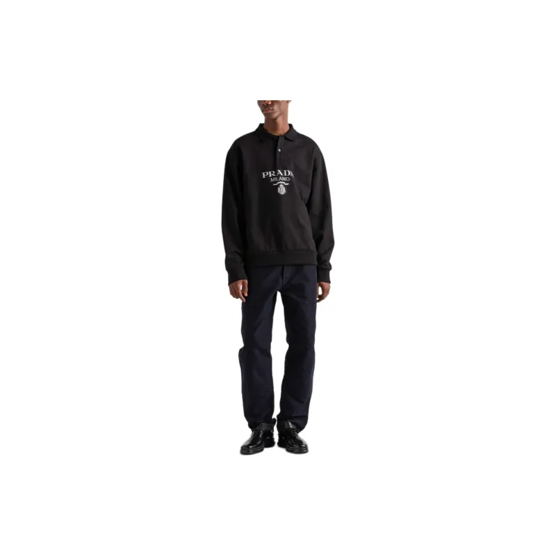 PRADA Polo Shirts Men Black-1