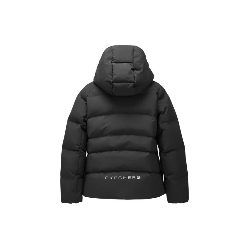 Skechers Basic Sports Series Down Jacket Women's Carbon Black-1