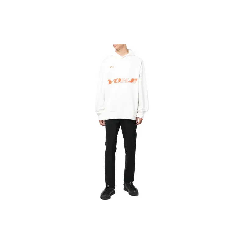 Y 3 Logo Print Hoodie-2