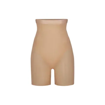 SKIMS SIMPLY BARE MID THIGH SHORT Shapewear Bottom Women's CLAY/Clay