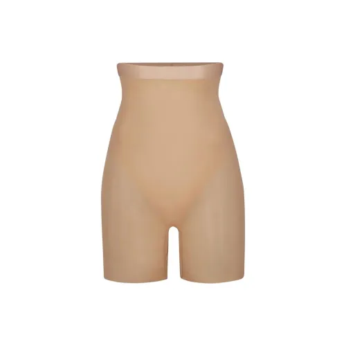 SKIMS SIMPLY BARE MID THIGH SHORT Shapewear Bottom Women's CLAY/Clay