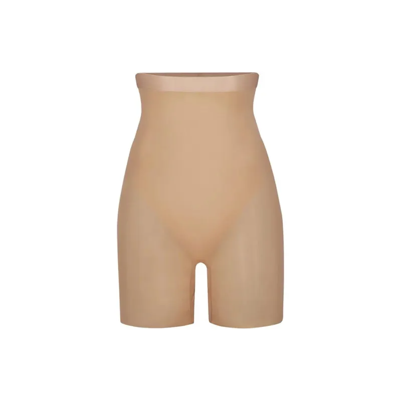 SKIMS SIMPLY BARE MID THIGH SHORT Shapewear Bottom Women's CLAY/Clay-0