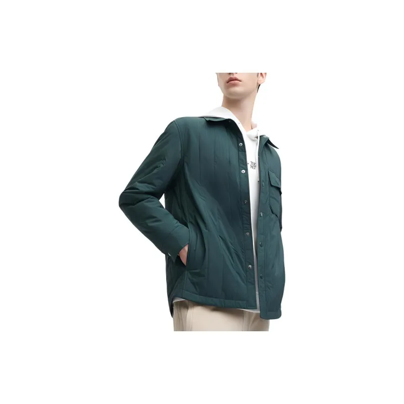 FILA Puffer Jacket Men's Dark Bamboo Emerald-3