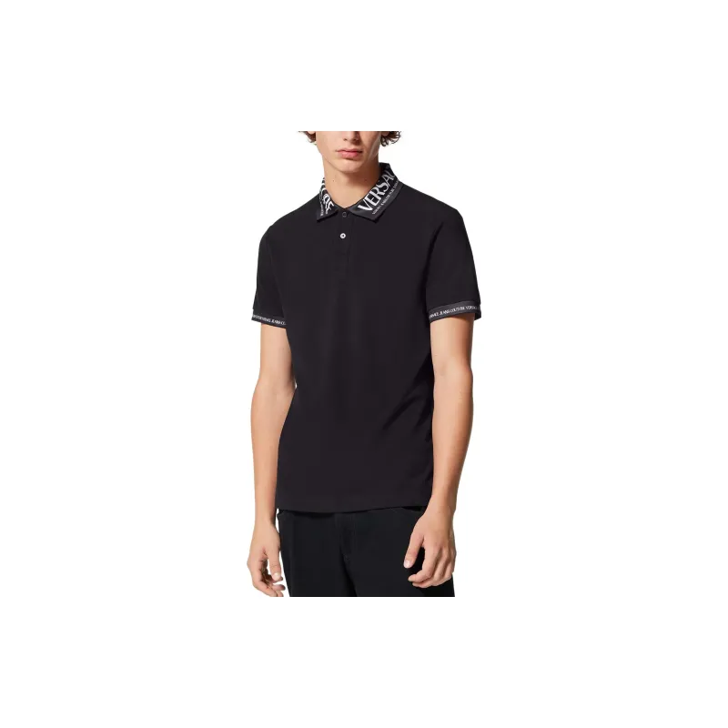 VERSACE JEANS COUTURE Polo Shirt Men's Black-1