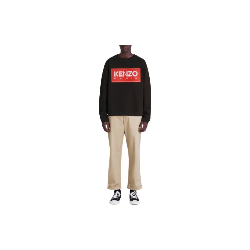 KENZO Logo-patch Crew-neck Sweatshirt-2