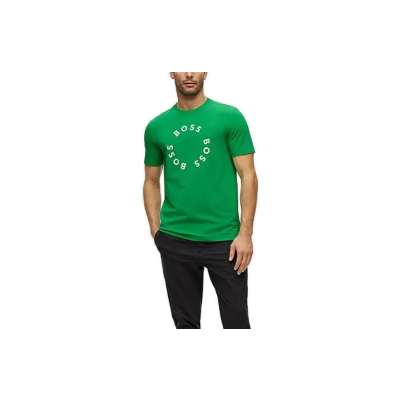 HUGO BOSS T Shirts Men Green-2