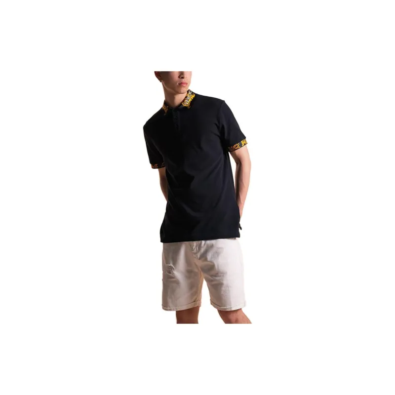 VERSACE SS23 Polo Shirt Men's Black-3
