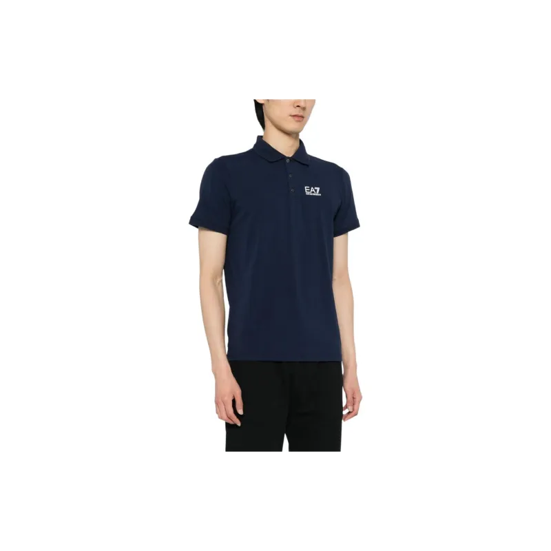 EMPORIO ARMANI EA7 SS24 Polo Shirt Men's Navy-3