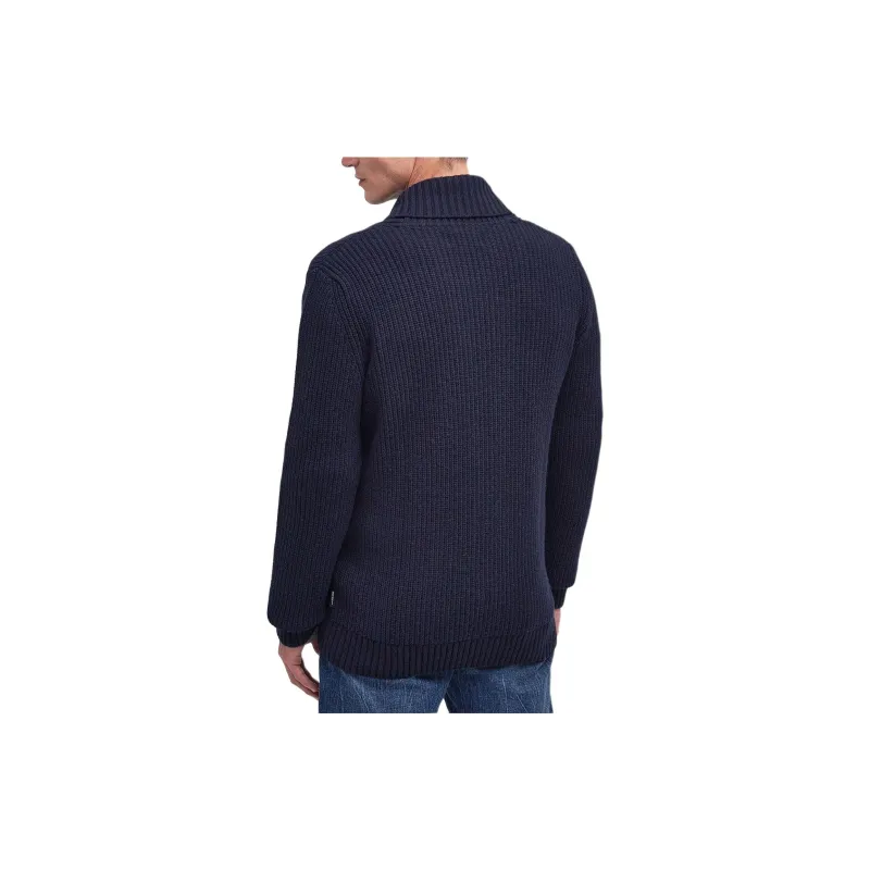 BARBOUR Rochester Cardigan Knitwear Men's Marine Blue-3