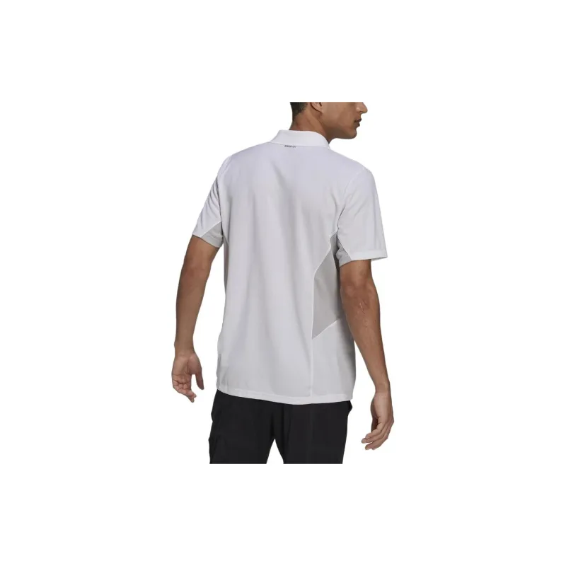 Adidas Pique Polo Shirt Men's White-4