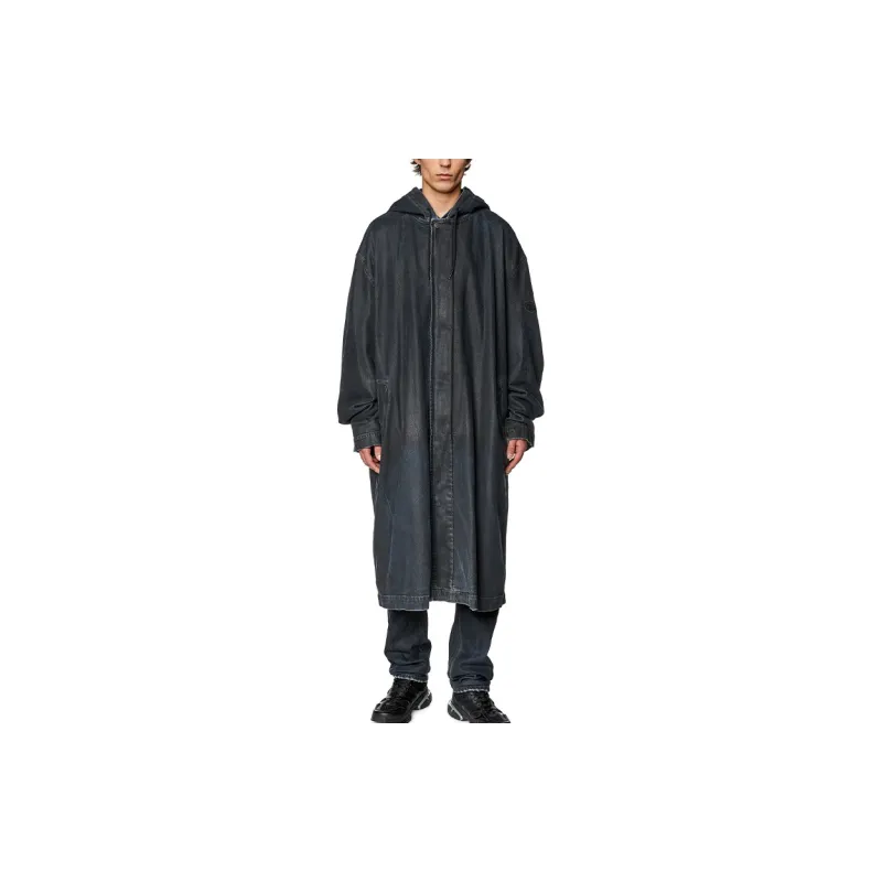 DIESEL Denim Jackets Men Black-1