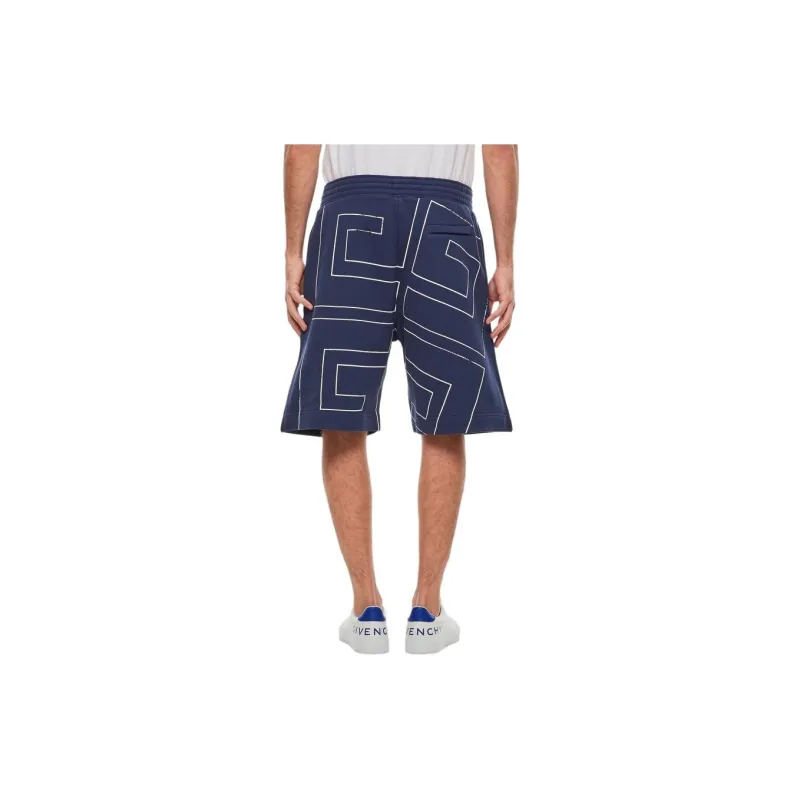 Givenchy Logo Printed Elasticated Waist Shorts-3