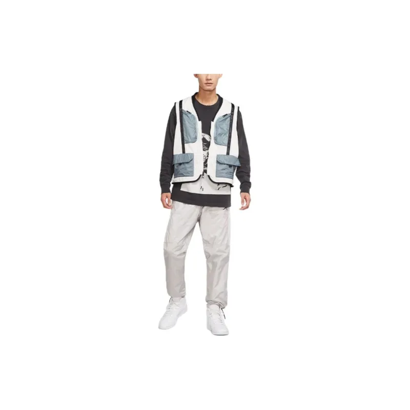 Jordan Vests Men Gray White-4